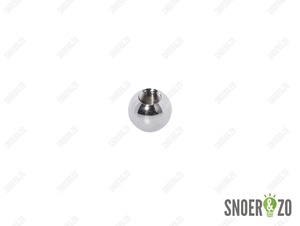 Kogel chroom 20 mm met doorlopend gat binnendraad M10X1
