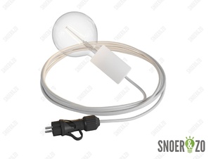 Snake Eiva Elegant waterdichte IP65 snoerpendel hanglamp kleur wit