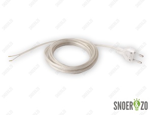 Aansluitsnoer transparant 4 meter
