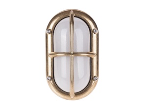 BEL Lighting Octus X E27 - industiële wandlamp - messing