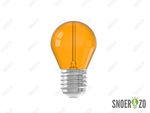 Calex LED filament party kogellamp 1W E27 oranje