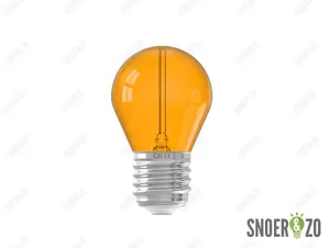Calex LED filament party kogellamp 1W E27 oranje