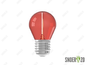 Calex LED filament party kogellamp 1W E27 rood