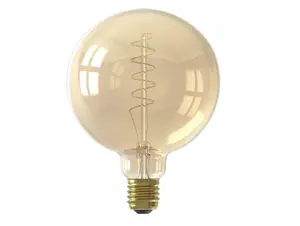 Calex LED flex filament globe 125mm 3.8W E27 goud dimbaar