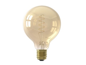 Calex LED flex filament globe 95mm 3.8W E27 goud dimbaar