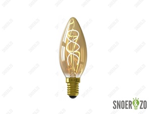 Calex LED flex filament kaars 4W E14 goud dimbaar 1800K