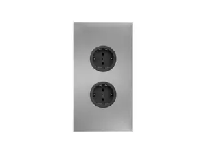 CARESSI 2ST20 Energiezuil RVS - opbouw met twee stopcontacten