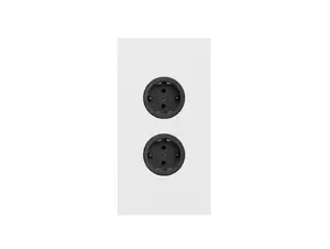 CARESSI 2ST20 Energiezuil Wit - opbouw met twee stopcontacten