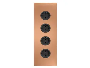 CARESSI 4ST36 Energiezuil Copper - opbouw met vier stopcontacten