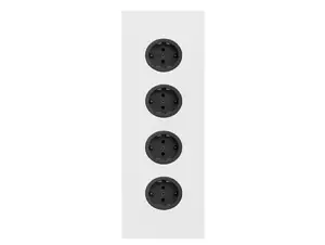 CARESSI 4ST36 Energiezuil Wit - opbouw met vier stopcontacten