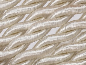 Champagne gedraaid strijkijzersnoer - 2 aderig