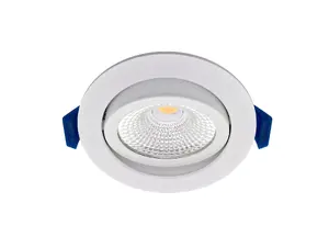 EcoDim dimbare led inbouwspot wit - 2700K warm wit - IP54 - Ø 85mm