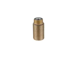 Fitting E14 bakeliet goud doorlopend