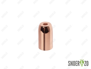 Fittinghuls E14 rood koper plat model Fittinghuls E14 rood koper plat model