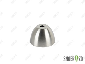 Fittinghuls E27 geborsteld nikkel ( RVS look ) tuit model