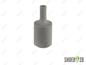 Fittinghuls siliconen cilinder grijs E27