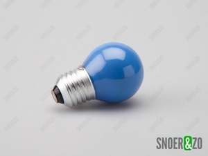 Gloeilamp kogel E27 25W blauw Gloeilamp kogel E27 25W blauw