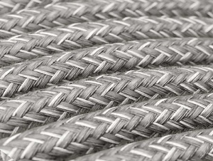 Grijs linnen strijkijzersnoer - 2 aderig