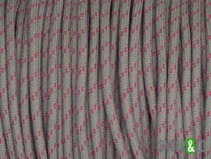 Grijs-roze strijkijzersnoer flex Grijs-roze strijkijzersnoer flex