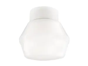 Ifö Electric Classic Retro plafondlamp porselein wit - opaal glas - E27