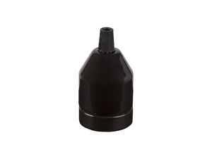 Ifö Electric porselein fitting E27 zwart