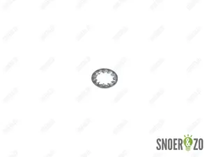 Kartelring metaal 18 mm met gat 10.5 mm