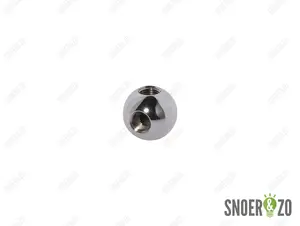 Kogel chroom 25 mm met haaks gat binnendraad M10X1