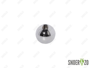Kogel chroom 30 mm met doorlopend gat binnendraad M10X1