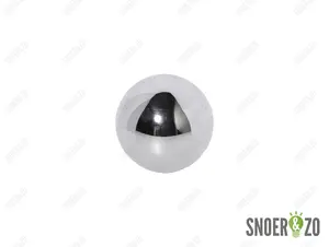 Kogel chroom 40 mm met 1 gat binnendraad M10X1