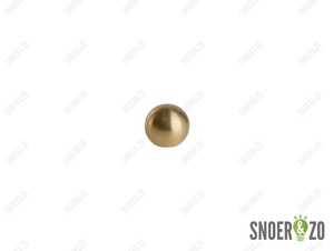 Kogel messing 20 mm met 1 gat binnendraad M10X1