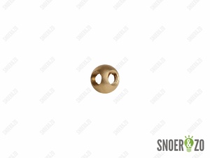 Kogel messing 20 mm met 4 gaten kruis binnendraad M10X1