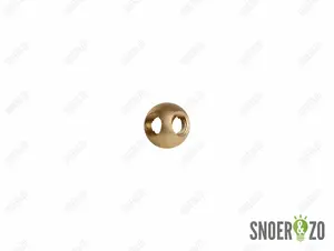 Kogel messing 20 mm met 4 gaten kruis binnendraad M10X1