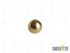 Kogel messing 30 mm met 1 gat binnendraad M10X1