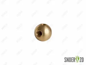 Kogel messing 30 mm met haaks gat binnendraad M10X1