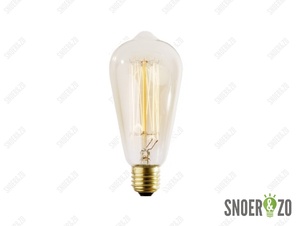 Kooldraadlamp edison ST64 helder 60W E27 Kooldraadlamp edison ST64 helder 60W E27