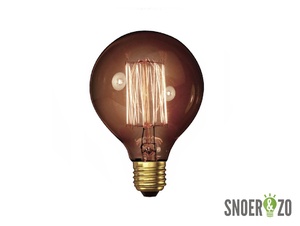 Kooldraadlamp globe 80mm goud 40W E27 Kooldraadlamp globe 80mm goud 40W E27