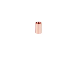 Koppelstuk rood koper binnendraad M10x1 - lengte 12 mm
