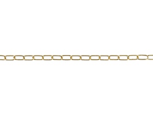 Lamp ketting messing kleur 20x10mm
