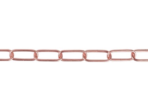 Lamp ketting rood koper 47x20mm