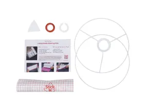 Lampenkap kit DIY - voor ronde kap van 30 cm diameter - wit