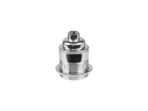 Metalen fitting E27 industrial chroom doorlopende mantel met fittingring