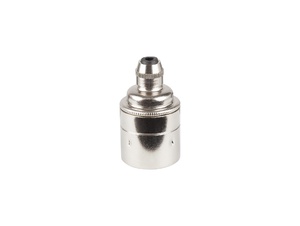 Metalen fitting E27 industrial nikkel gladde mantel met vaste trekontlaster