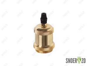 Metalen fitting E27 retro messing glans B-keus