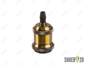 Metalen fitting E27 retro messing mat B-keus