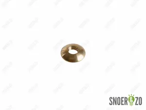 Moer half rond messing groot M10x1