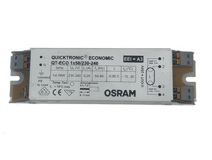 Osram Quicktronic Economic QT-ECO 1x58W TL voorschakelapparaat Osram Quicktronic Economic QT-ECO 1x58W TL voorschakelapparaat