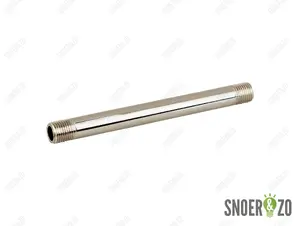 Pendelstang geborsteld nikkel (RVS look) M10x1 - 50 cm