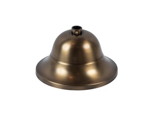 Plafondkap metaal kelk model - brons - 11 cm met stelring