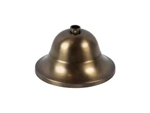 Plafondkap metaal kelk model - brons - 11 cm met stelring