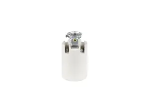 Porselein fitting E14 met montagebeugel M10x1 met aarde aansluiting